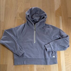 Vouri women’s Half-Zip Hoodie, purplish grey, size S